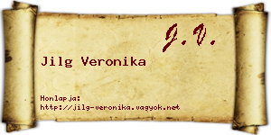 Jilg Veronika névjegykártya